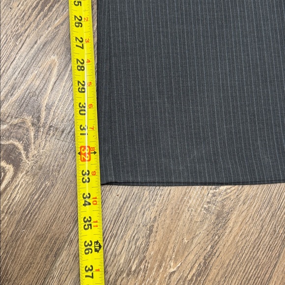 NWT size 12 TALL New York & Company Gray Pinstripe Bootcut Summer Stretch Pants - Picture 9 of 9